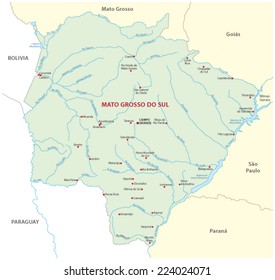 Mato Grosso Do Sul Map