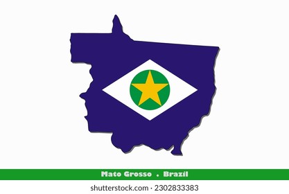 Mato Grosso Flag - States of Brazil