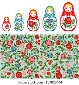 matreshka, set of nesting dolls