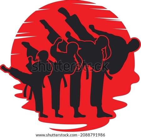 Matrial Art, Karate, Taekwondo, MMA Vector Design