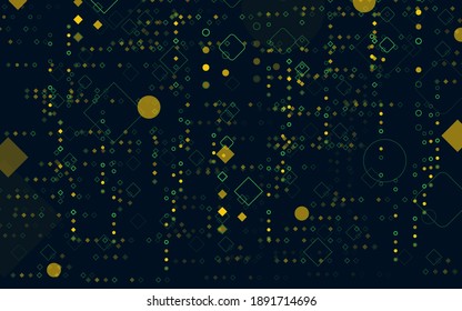 Fondo de pantalla mátrica, diseño geométrico, diseño oscuro claro. Matriz