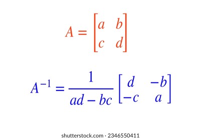 Matrizengleichung Eine umgekehrte Formel für 2*2 Matrix-mathematische Gleichungen 