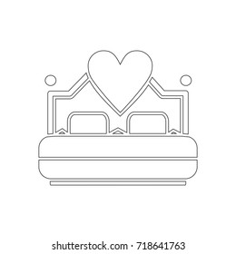 matrimonial bed icon
