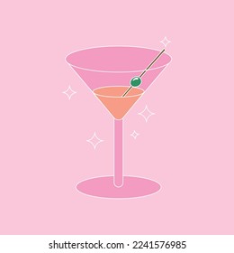 Matrini vector illustration drink alcohol 