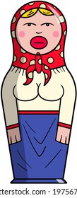 Matrioshka in national costume