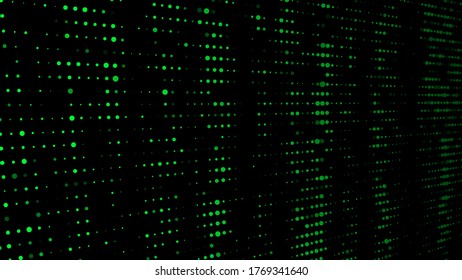 Matrix abstract glitch green background. Abstract green vector illustration.