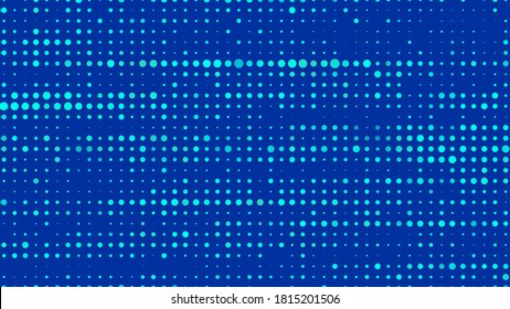 Matrix abstract illustration structure of points. Falling points of different sizes. Vector illustration