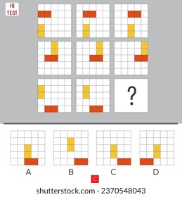 matrix, algorithm intelligence question. Iq test symmetry questions. 