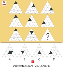 matrix, algorithm intelligence question. Iq test symmetry questions. 