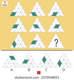 matrix, algorithm intelligence question. Iq test symmetry questions. 