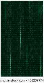 Matrix background with the green symbols. 16:9 format