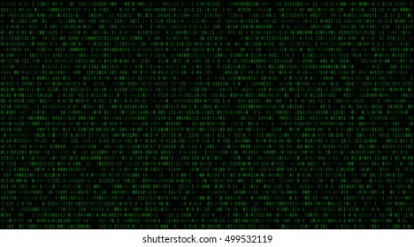 Matrix background with the green symbols. 16:9. vector