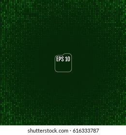 Matrix background with the green symbols. Vector