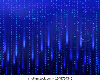 Matrix background. Vector illustration for banner, card