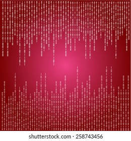 Matrix background with the white symbols,matrix background vector.red matrix background   