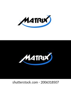 Matrix Brand Logo. Matrix Company Name Logo Vector. 