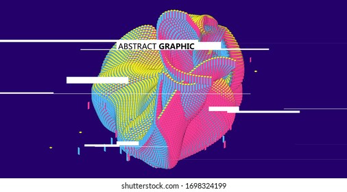 Matrix of countless blocks, cloud computing,abstract graphic.