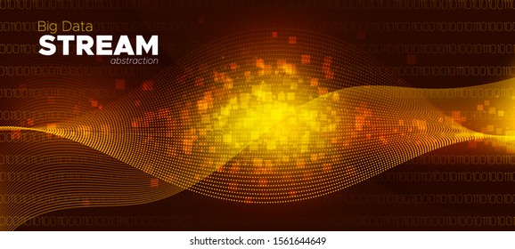 Matrix Data Stream. Gold Science Wallpaper. Light Glow One, Zero Numbers. Digital Binary Code. Matrix Background. Science Visualization. Technology  Design. Digital Binary Waves. Matrix Big Data.