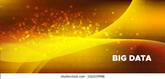 Matrix Data Stream. Gold Vector Science Flyer. Shiny Glow One, Zero Numbers. Abstract Binary Flow. Matrix Big Data. Science Wallpaper. Technology Poster. Digital Binary Waves. Matrix Background.