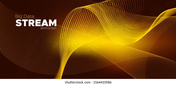 Matrix Data Stream. Gold Vector Science Flyer. Light Glow One, Zero Numbers. Digital Binary Code. Matrix Big Data. Science Wallpaper. Technology  Design. Abstract Binary Flow. Matrix Background.