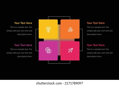 Matrix Diagram Slide Template 4
