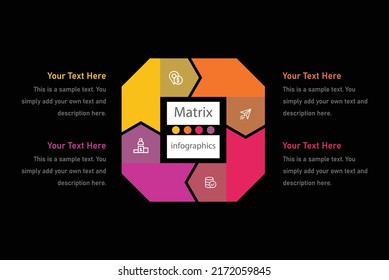 Matrix Diagram Slide Template 4