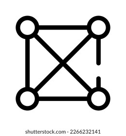 Matrix Graph Icon Vector Symbol Design Illustration