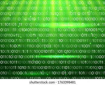 Matrix green background. Vector illustration for banner, card