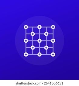 matrix icon, transparent vector design
