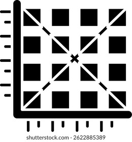 Design de ícone de vetor de linha de matriz