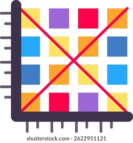Design de ícone de vetor de linha de matriz