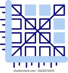Design de ícone de vetor de linha de matriz