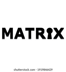Matrix logo type. Company logo symbol vector