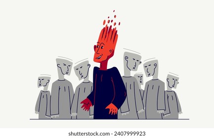 El control de la mente en matriz y la sociedad totalitaria y el Estado y una persona se han liberado del control, la matriz psicológica y social cultural y la liberación y la inconformista.