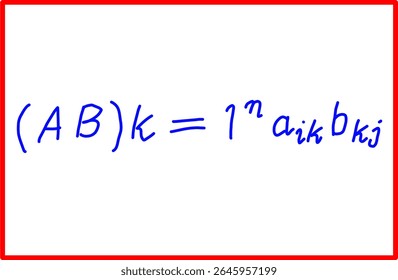 fórmula matemática de multiplicação de matrizes, álgebra de matrizes