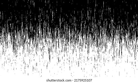 Matrix texture of lines. Futuristic abstract background. Particle pattern. Visualization of big data. Broken screen virus. Vector illustration.