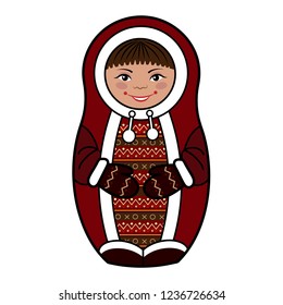 matryoshka Eskimo, matryoshka in ethnic clothes