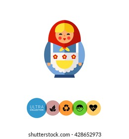 Matryoshka flat icon