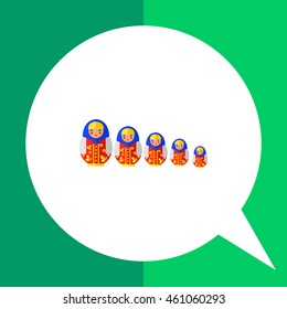 Matryoshka flat icon
