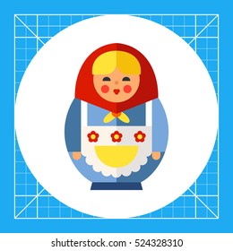 Matryoshka flat icon