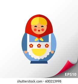 Matryoshka flat icon