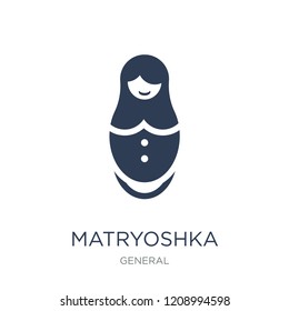 matryoshka icon. Trendy flat vector matryoshka icon on white background from General collection, vector illustration can be use for web and mobile, eps10