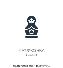 Matryoshka icon vector. Trendy flat matryoshka icon from general collection isolated on white background. Vector illustration can be used for web and mobile graphic design, logo, eps10