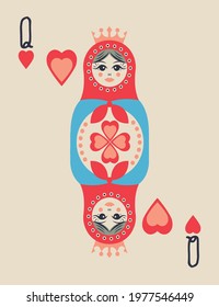 
Matryoshka print and slogan tee graphic 