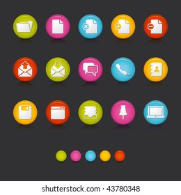 Matte Circle Icons - Office and Business in Black. Adobe Illustrator Vector File EPS 8 for multiple applications. See more...