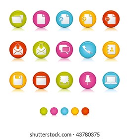 Matte Circle Icons - Office and Business. Adobe Illustrator Vector File EPS 8 for multiple applications. See more...