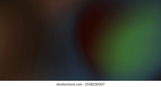 Matte Colorful Gradient On Teal Graded Background Iridescent Tones. Soft Teals Blend Into Colorful, Graded Scheme, Forming Gradient For Design