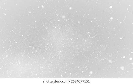 Matte falling snow overlay with white flakes wide angle transparent effect ideal for digital compositions and holiday art