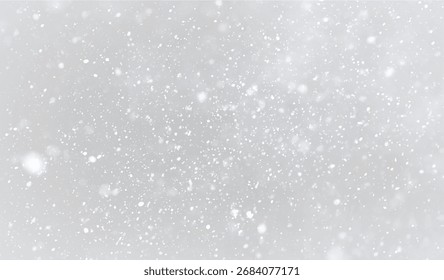 Superposición de nieve caída mate con escamas blancas efecto transparente gran angular ideal para composiciones digitales y arte navideño