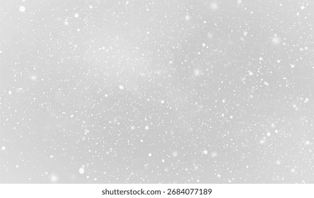 Superposición de nieve caída mate con escamas blancas efecto transparente gran angular ideal para composiciones digitales y arte navideño